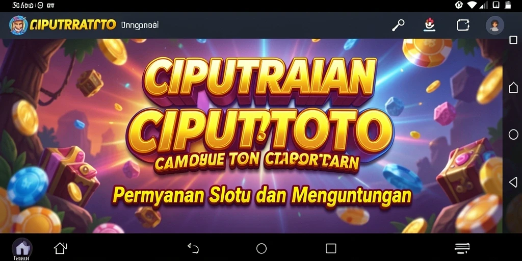 Screenshot menampilkan gameplay slot penuh warna dan seru.