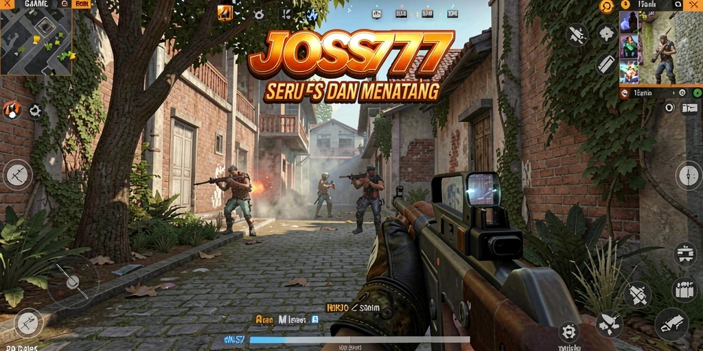 Tampilan gameplay seru JOSS777 yang menantang di medan perang.