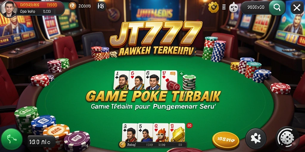 Tampilan gameplay seru dalam JT777 yang memikat pemain Poker.