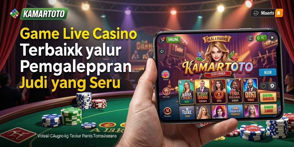 Gameplay Live Casino KAMARTOTO yang seru dan interaktif.