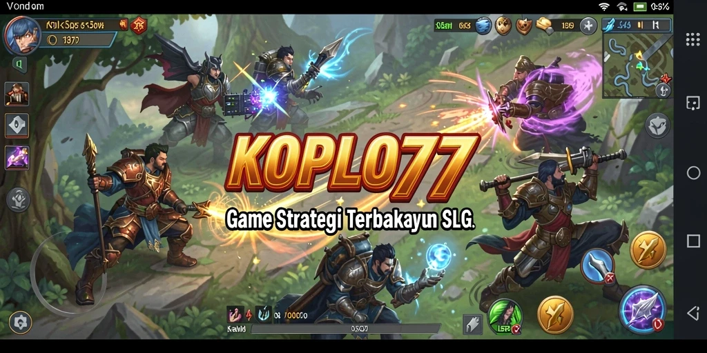 Tampilan gameplay menarik dalam KOPLO77 dengan pertempuran strategis.