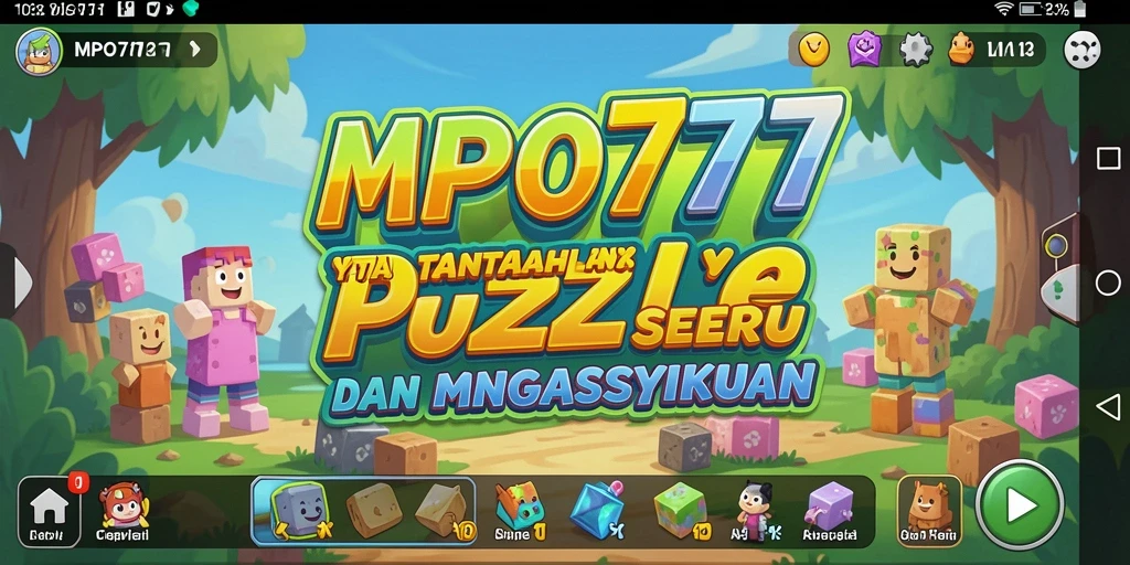 Screenshot MPO777 menunjukkan gameplay puzzle yang menarik dengan tantangan visual.