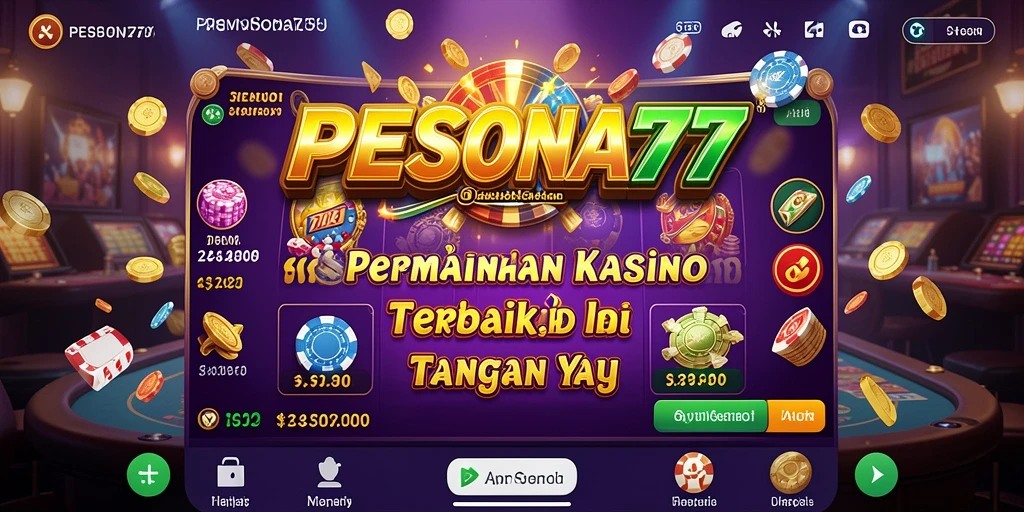 Tampilan gameplay seru di PESONA77 dengan berbagai permainan kasino yang menarik.