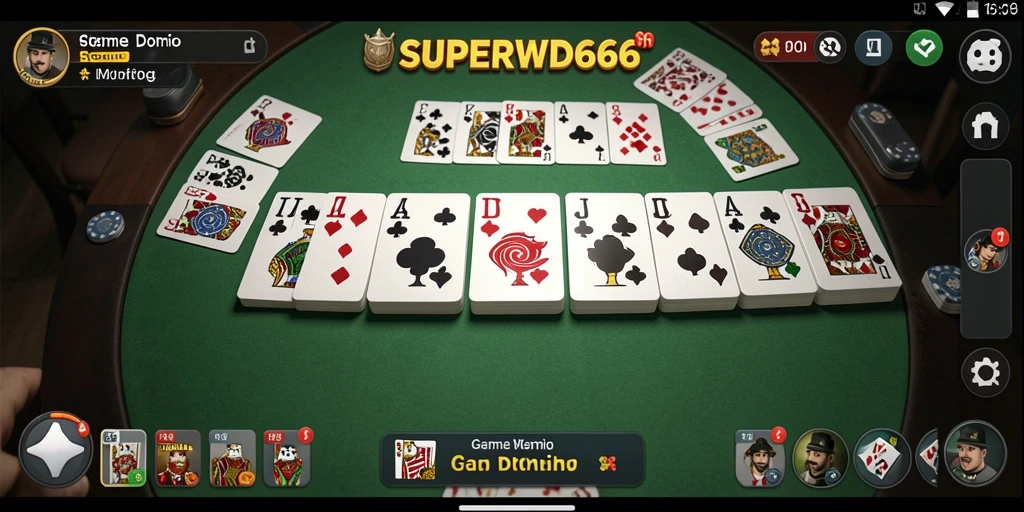 Tampilan gameplay menarik dari SUPERWD666 di layar ponsel.