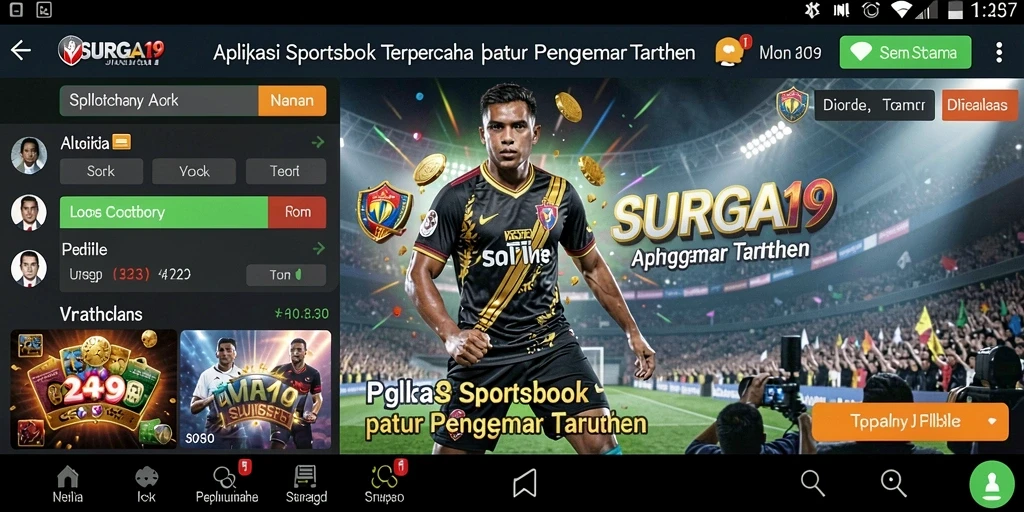 Tampilan utama dari gameplay <strong>SURGA19</strong> yang menunjukkan pengalaman taruhan olahraga.