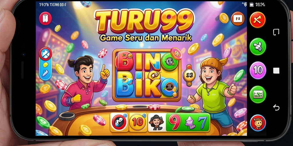 Screenshot utama TURU99 menampilkan gameplay Bingo yang seru dan interaktif.