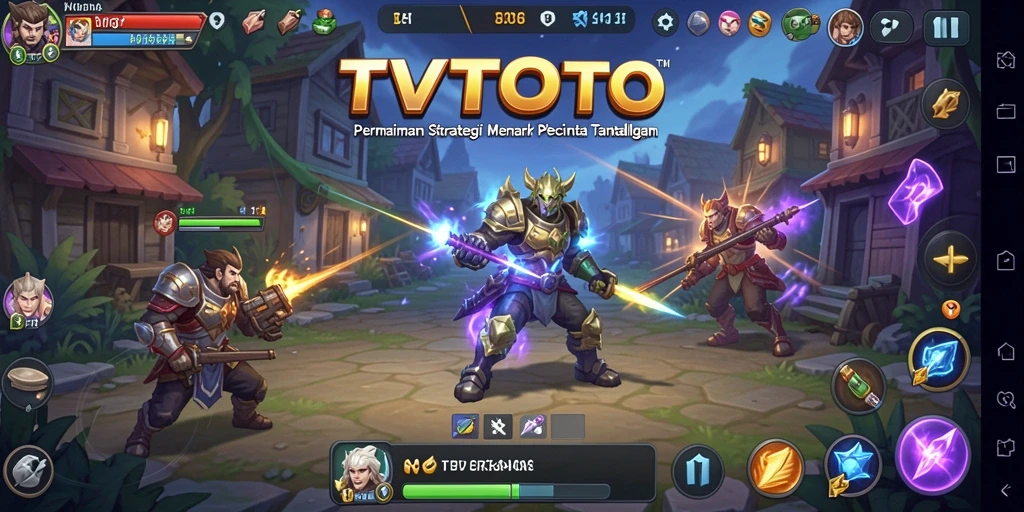 Tampilan gameplay menarik dari TVTOTO yang penuh strategi.
